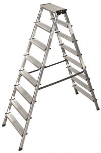 Enkele ladder 1x12 | aluminium ladder met stabilitietsbalk