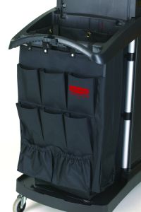 Opberger met stoffen zakken, Rubbermaid, zwart