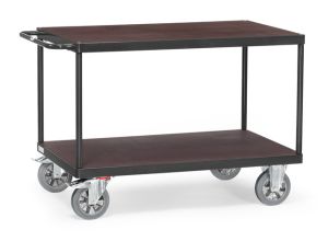 Zware tafelwagen 12402, laadvlak 1000 x 700 mm, antracietgrijs