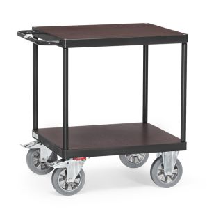Tafelwagen 12497, laadvlak 700 x 700 mm, antracietgrijs