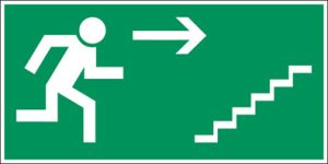 Vluchtweg via trap