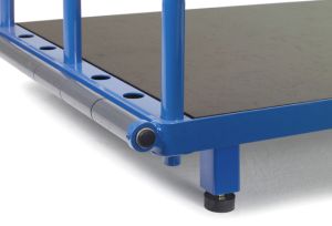 4 Palletvoeten onderrijhoogte 100 mm, voor platenwagen 4363/4365