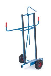 Platenwagen 2075 met bescherming en valbeveiliging (massief rubber wielen)