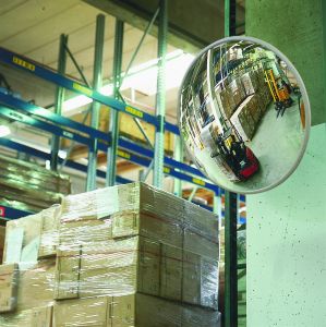 Ronde industriespiegel uit speciale kunststof 'SPION'