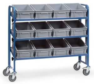 Bakkenwagen 2884 met 12 eurobakken, laadvlak 1240 x 415 mm