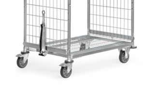 Dissel en koppeling voor orderpickkar met 650 mm wagenbreedte