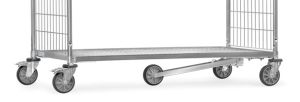 Spoorwiel voor laadvlak 650 x 510 mm van orderpickkar