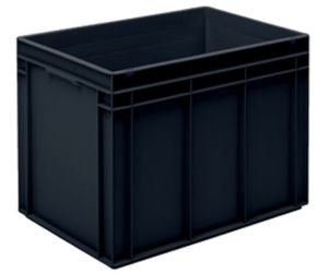 ESD RAKO bak, 600x400x425, zwart