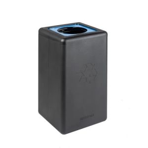 Circulaire afvalbak brickbin paper 65 ltr zwart, blauw 