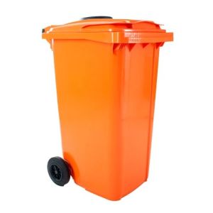 Container met rozet 240 ltr oranje  