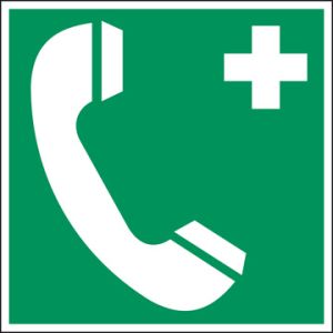 Telefoon voor redding en 1e hulp