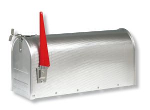 Amerikaanse brievenbus, aluminium