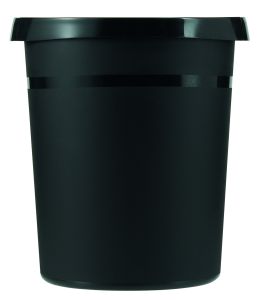 Kunststof papierbak, 18 liter, zwart