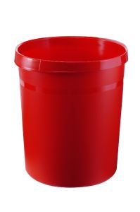 Kunststof papierbak, 18 liter, rood
