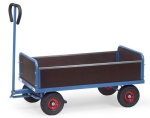Handtrekwagen met 4 wanden 4051V, laadvlak 1000 x 550 mm
