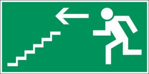 Vluchtweg via trap