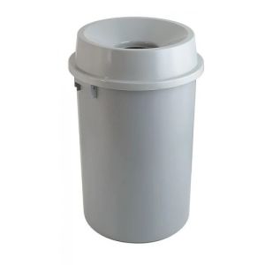 Afvalbak met open top, 90 liter (kunststof, grijs)