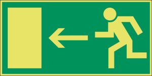 Vluchtweg links