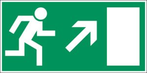 Vluchtweg via trap