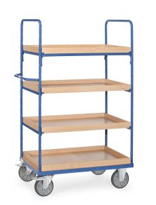 Etagewagen 8321, laadvlak 1000x600 mm met opstaande randen