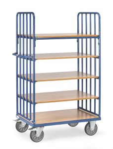 Etagewagen 8353, laadvlak 1200x800 mm 2 zijwanden met verticale buizen