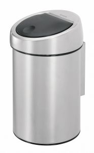 Wandafvalemmertje Touch bin, Brabantia, mat RVS FFP