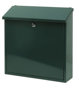 Wandbrievenbus, h 37 cm, groen