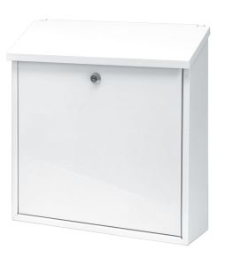 Wandbrievenbus, h 37 cm, wit