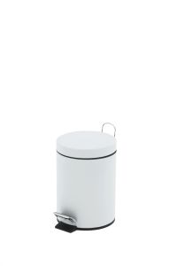 Pedaalemmer 5 liter, wit