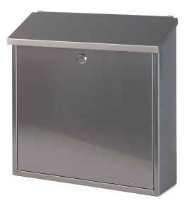 Wandbrievenbus, h 37 cm, RVS