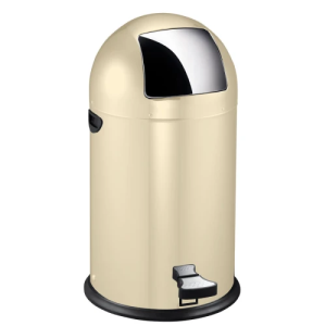 Afvalbak Kickcan 33 liter, EKO, Creme