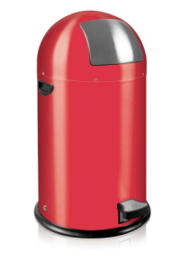 Afvalbak Kickcan 33 liter, EKO, Rood