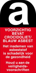 Gevaar Blauw asbest