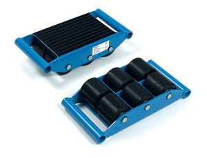 Transportrollers 6945 tot 6000 kg met 3 assen en 6 rollen