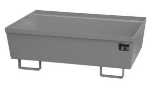 Nestbare stalen lekbak 1200x800x415 mm-grijs