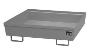 Nestbare stalen lekbak 1200x1200x335 mm-grijs