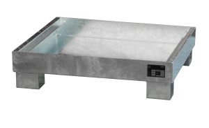 Stalen opvangbak 900x800x220 mm, verzinkt
