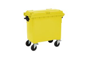 Container 660 liter, geel