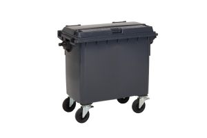 Container 660 liter, grijs