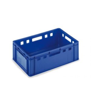 Euro-norm vleeskrat, 600x400x200mm, blauw