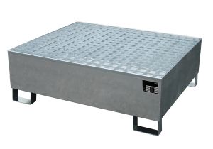 Verzinkte opvangbak 1200 x 1200 x 430 - 15 stuks stapelbaar