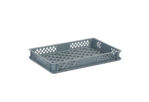Geperforeerde kunststof krat 600x400x70 mm (12 liter)