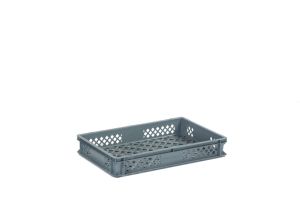 Geperforeerde kunststof krat 600x400x100 mm (18 liter)