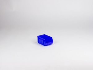 Stapelbare magazijnbak 1 liter, 167/140x105x82mm, blauw