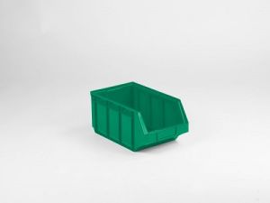 Stapelbare magazijnbak 12 liter, 345/300x205x164mm, groen