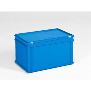 Kunststof RAKO kist, 600x400x340 mm, blauw