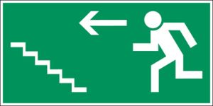 Vluchtweg via trap
