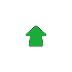 Vloermarkering pijl - groen, 100 stuks