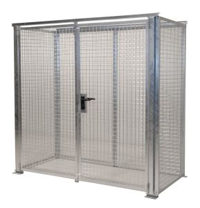 Gasflessenopslag voor buiten met deuren - 2100x1085x2060 mm 