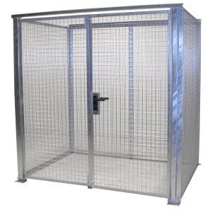 Gasflessenopslag voor buiten met deuren - 2100x1500x2060 mm 